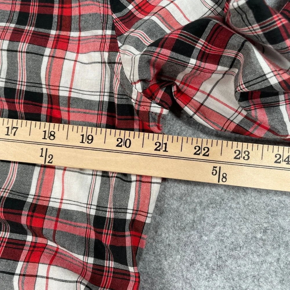 Polo Ralph Lauren Mens Shirt M Red Plaid Long Sleeve Classic Prep Button Down